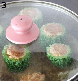 ゴーヤの肉詰め 和風チーズソース(体が喜ぶ美容ごはん ゴーヤ活用レシピ)